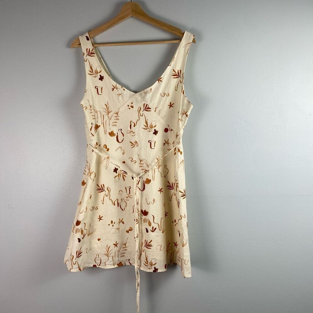Peppermayo Audrey Linen Blend Slip Mini Summer Dress - Picture 5 of 10